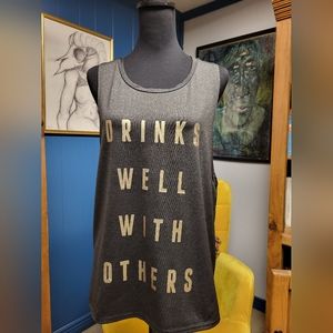 Drinks Well With Others Tank No Tags Size M